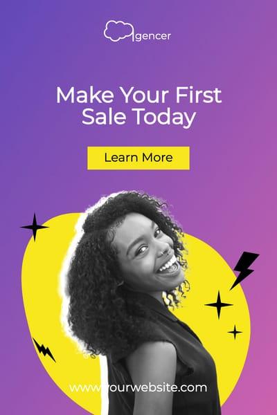 Make Your First Sale Business Pinterest Pin