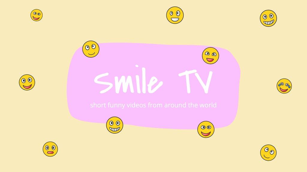 Yellow Funny Smile TV Youtube Cover