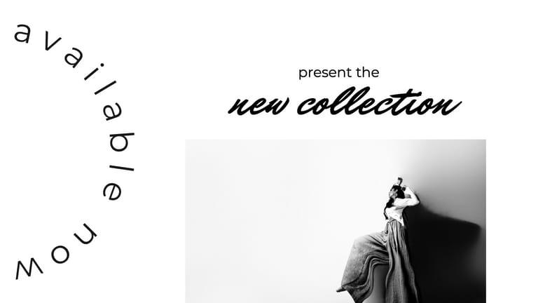 White Simple Portfolio New Collection Presentation