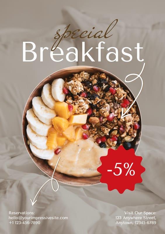 Photo Back Breakfast Offer Cafe Flyer