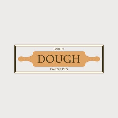 Pastel Frame Cakes Bakery Logo