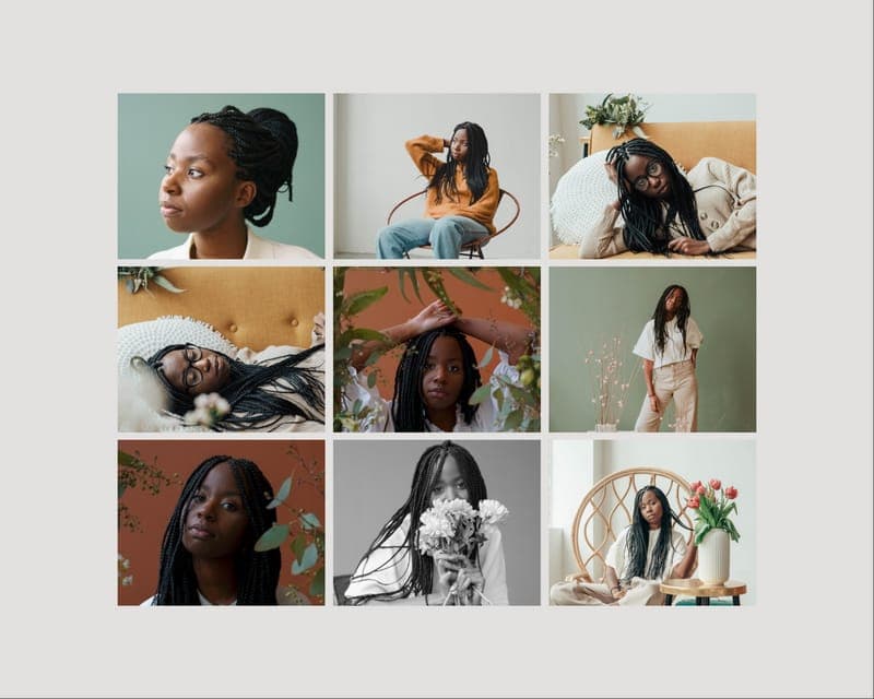 Woman Memories Photo Collage