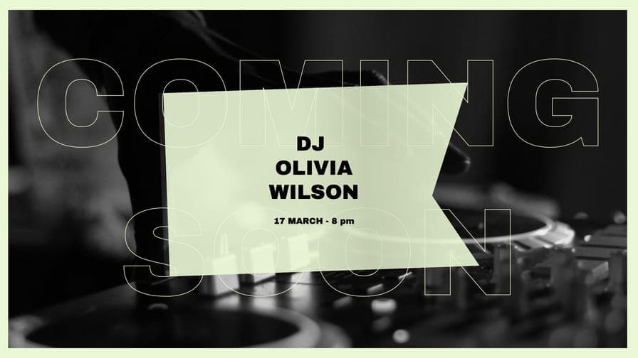 Black Neon Green Music Banner