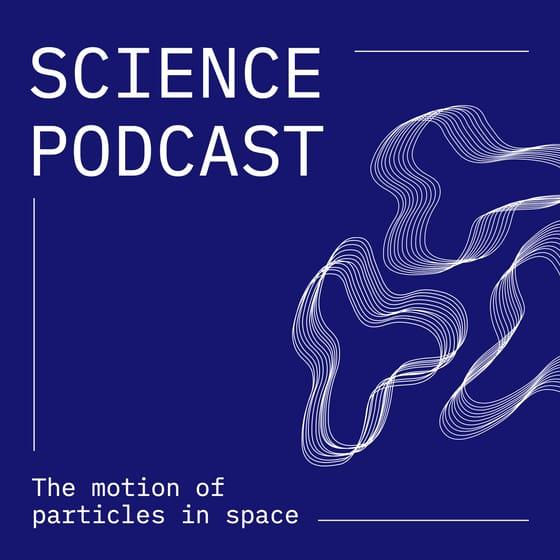Blue And White Science Podcast Cover