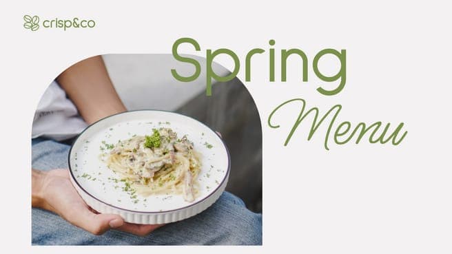 Spring Menu Coffee Shop Business Facebook Cover