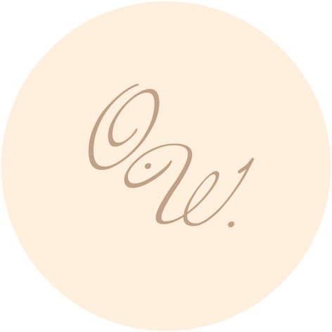 Beige Elegant Name Sticker