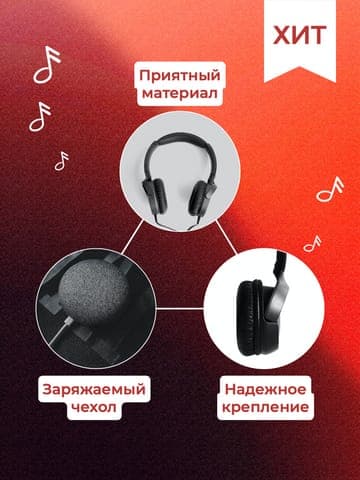 Красный Градиент Коллаж Из Фото Техники Инфографика Для Маркетплейса