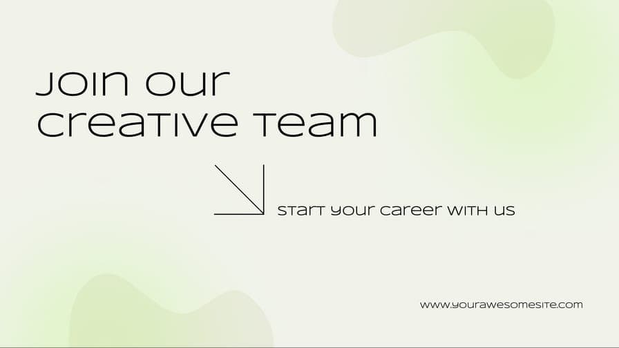 Green Gradient Hiring Banner