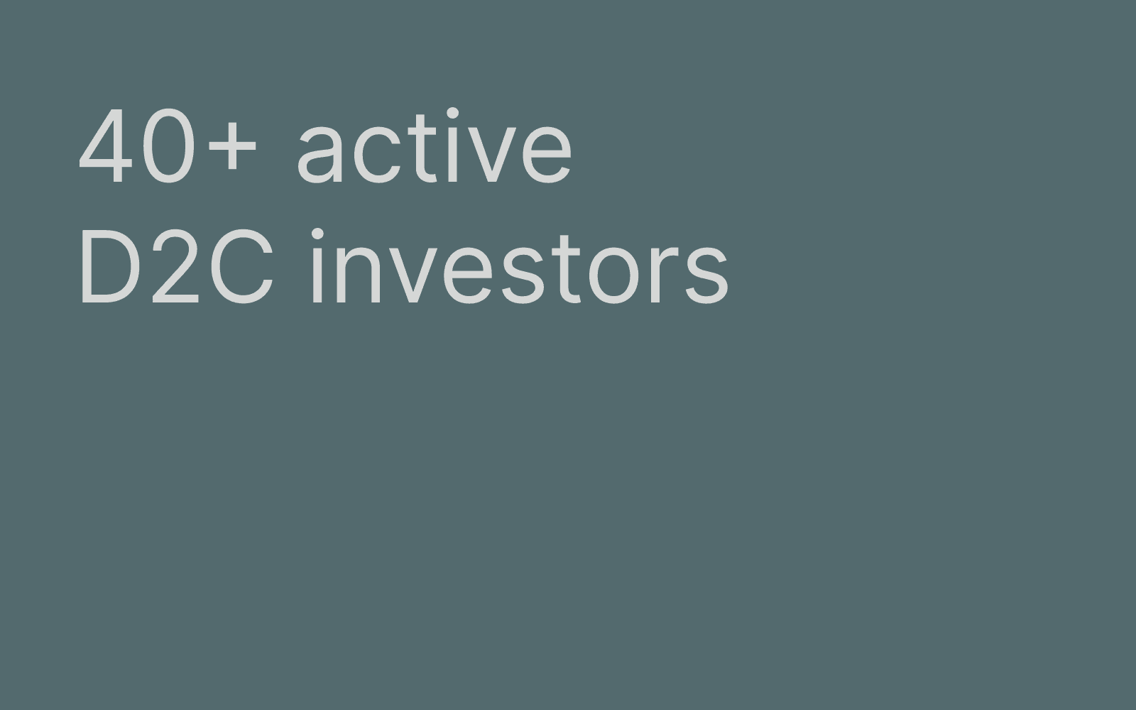 D2C Investors hero