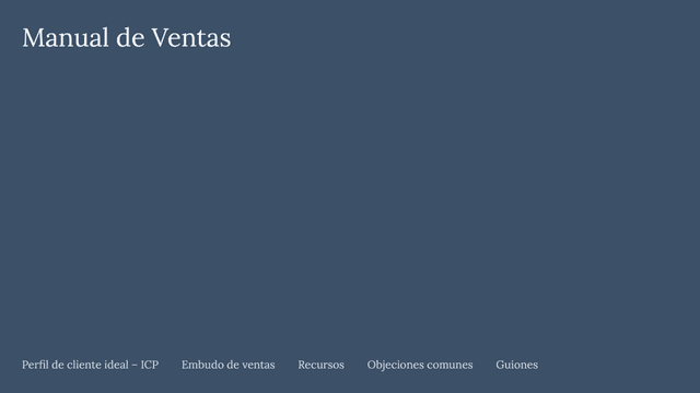 Manual de Ventas