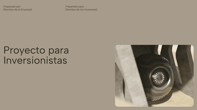 Proyecto para inversionistas