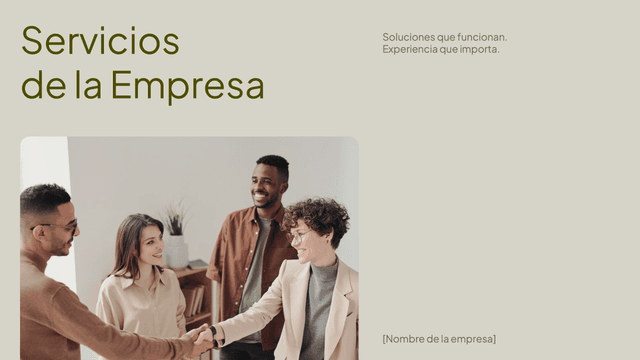 Servicios de la empresa
