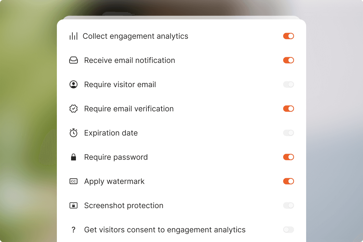 Link settings