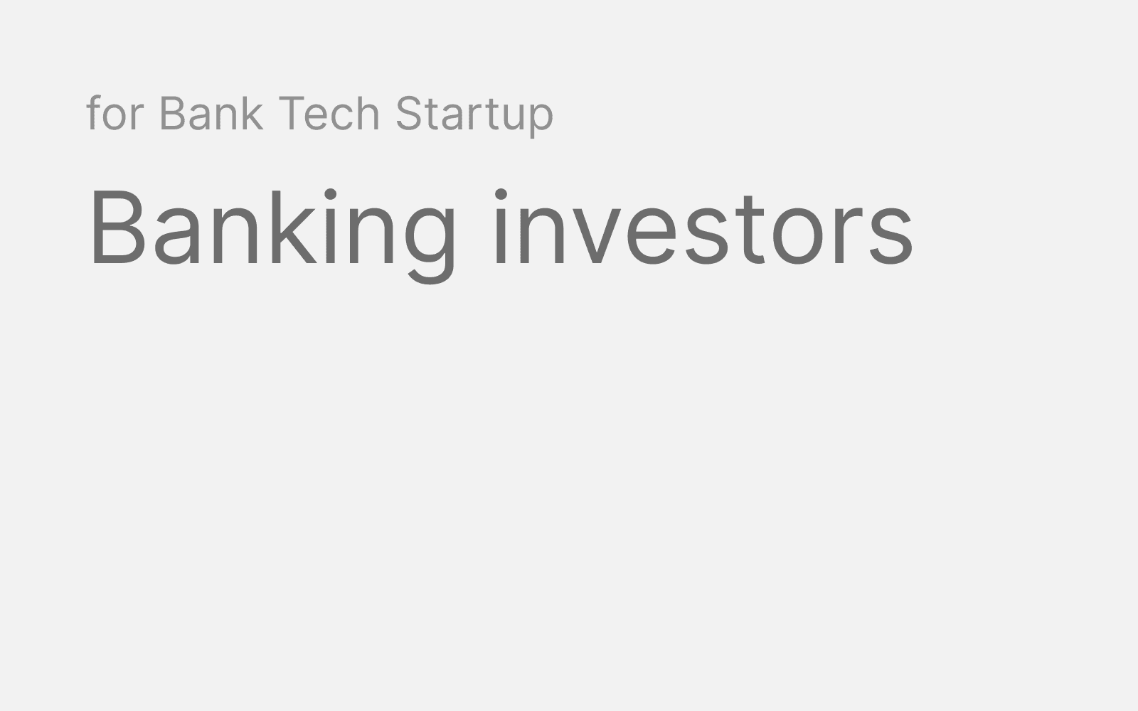 Banking investors hero
