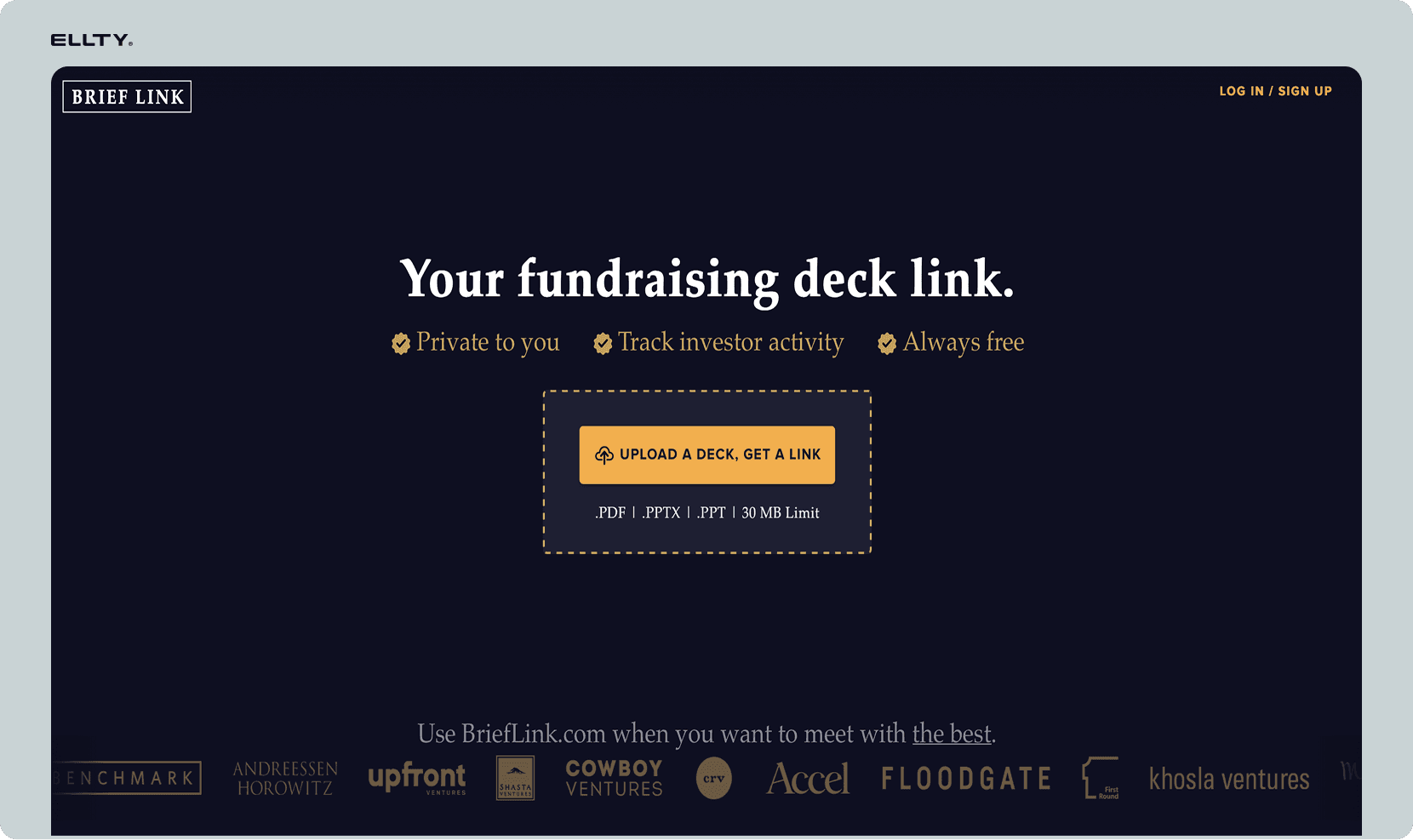 Brieflink home page