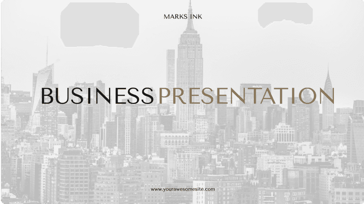 Presentation template