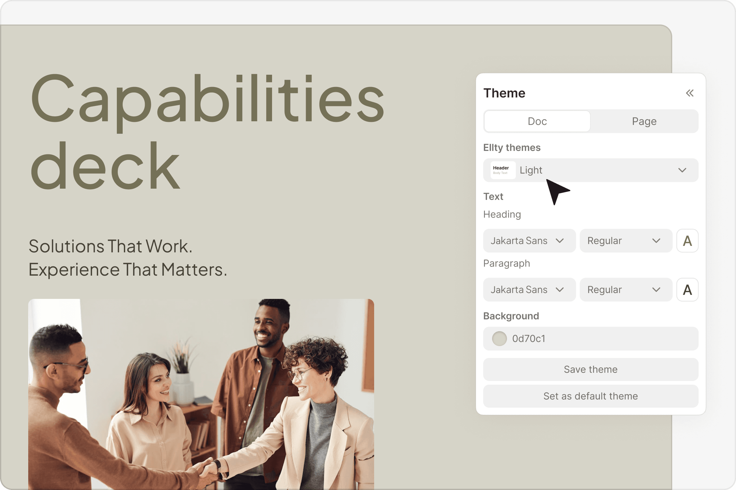 Capability deck theme