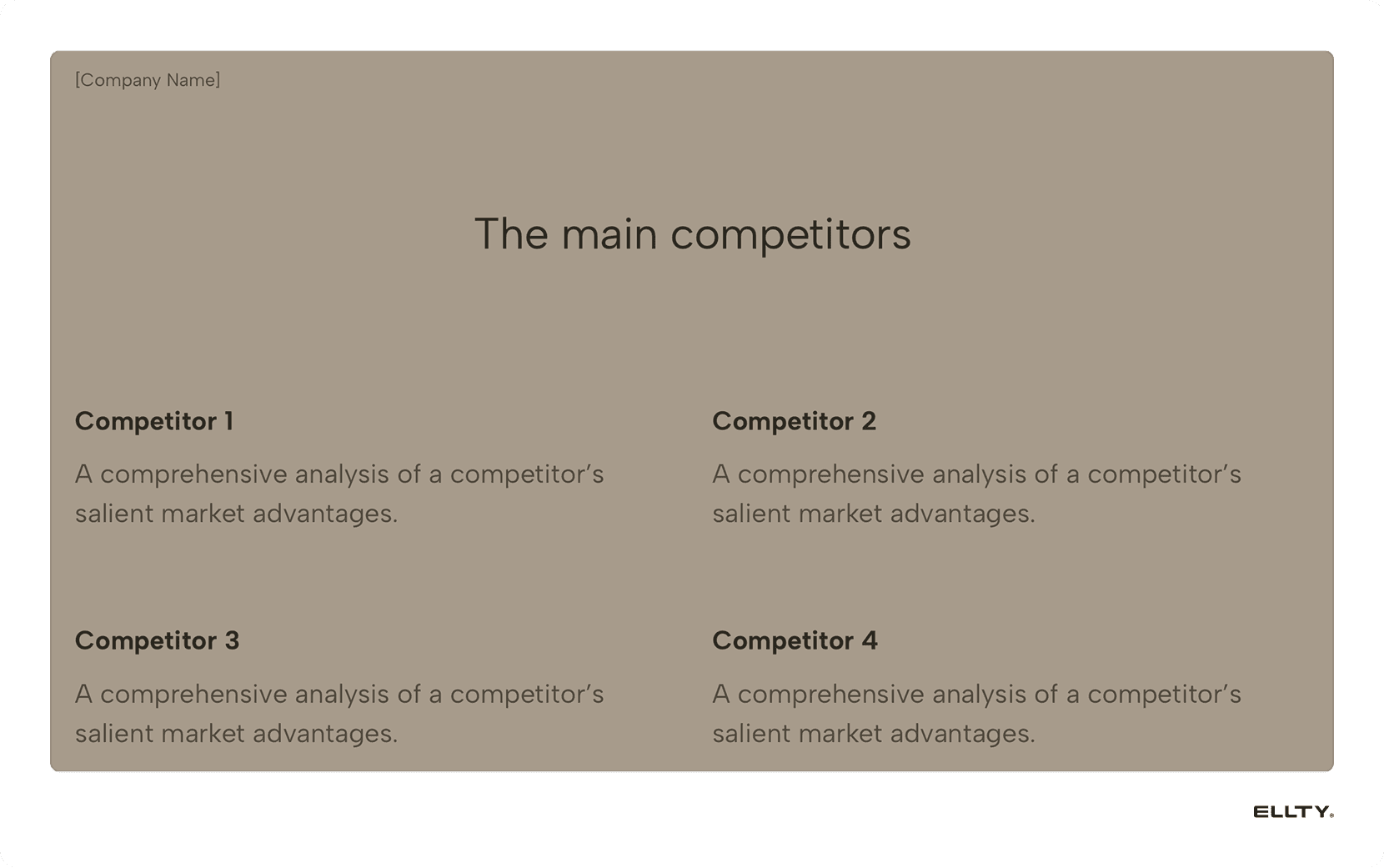 Competition slide series a