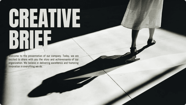 Creative presentation template