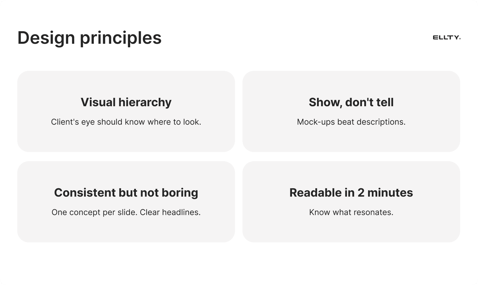 Design principles