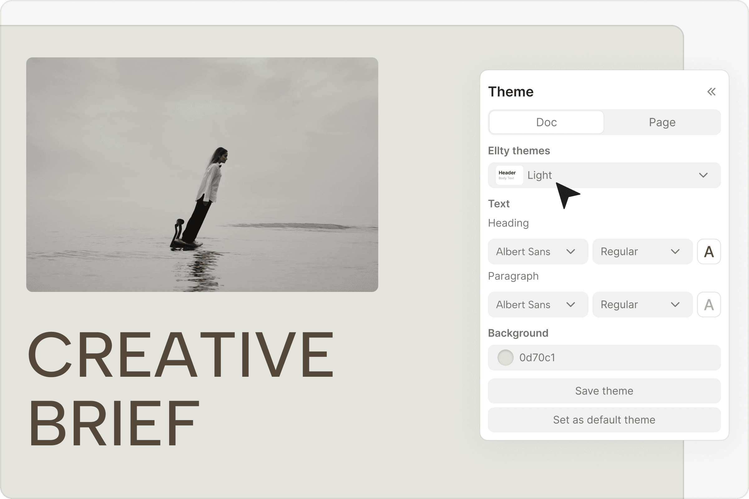 Creative brief theme