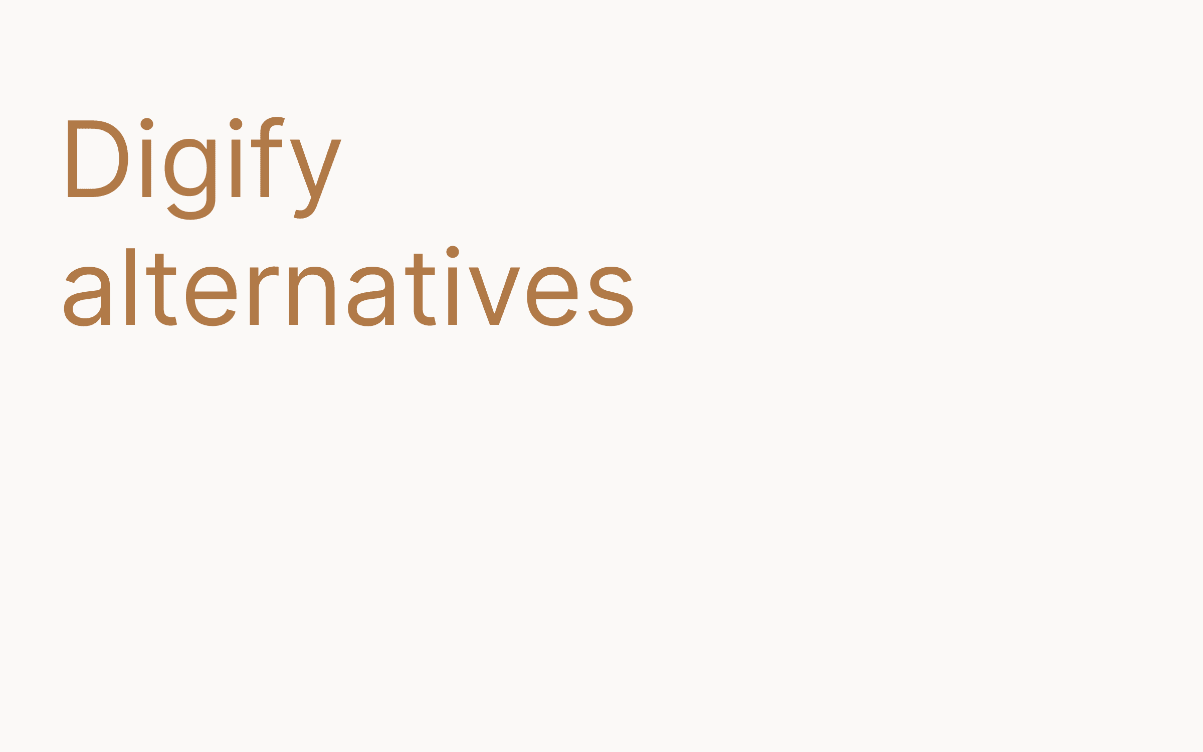 Digify alternatives hero