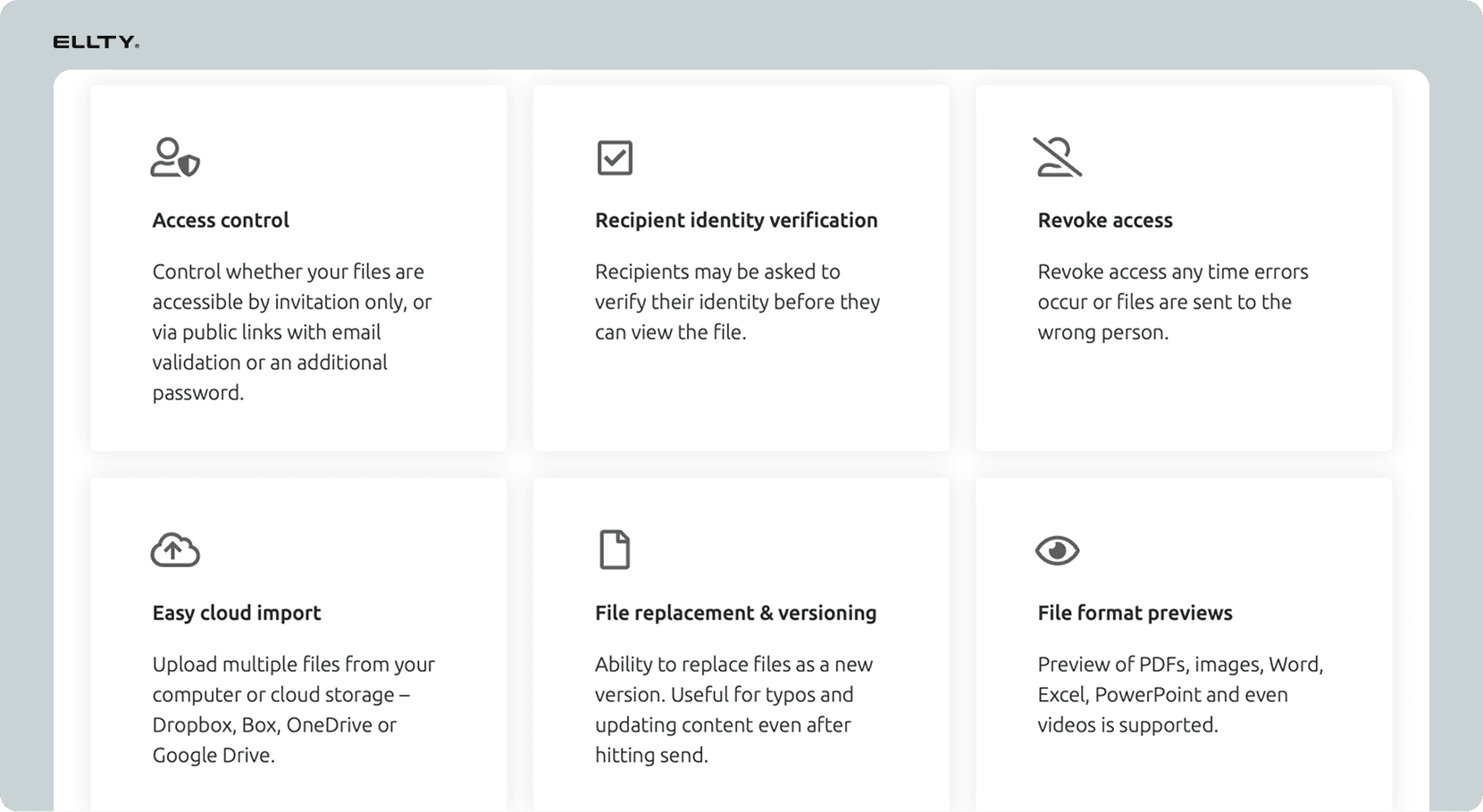 Digify data room features