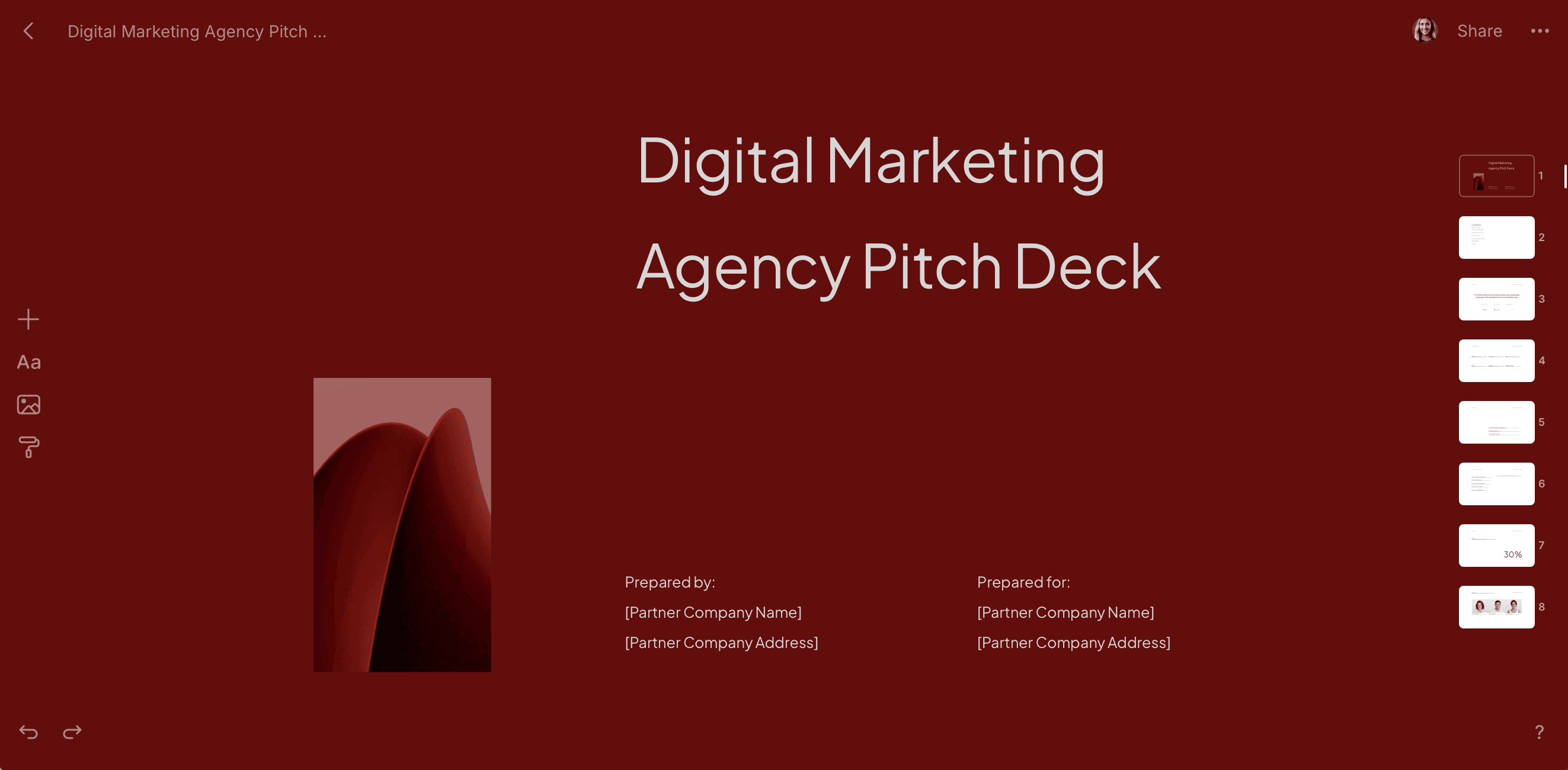 Digital marketing agency pitch deck