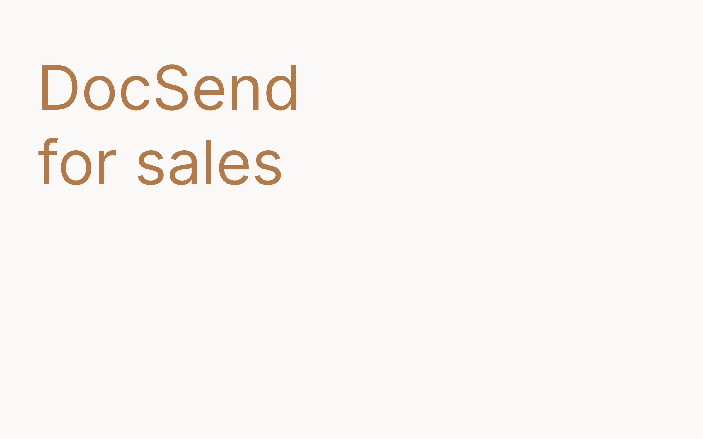 DocSend for sales hero