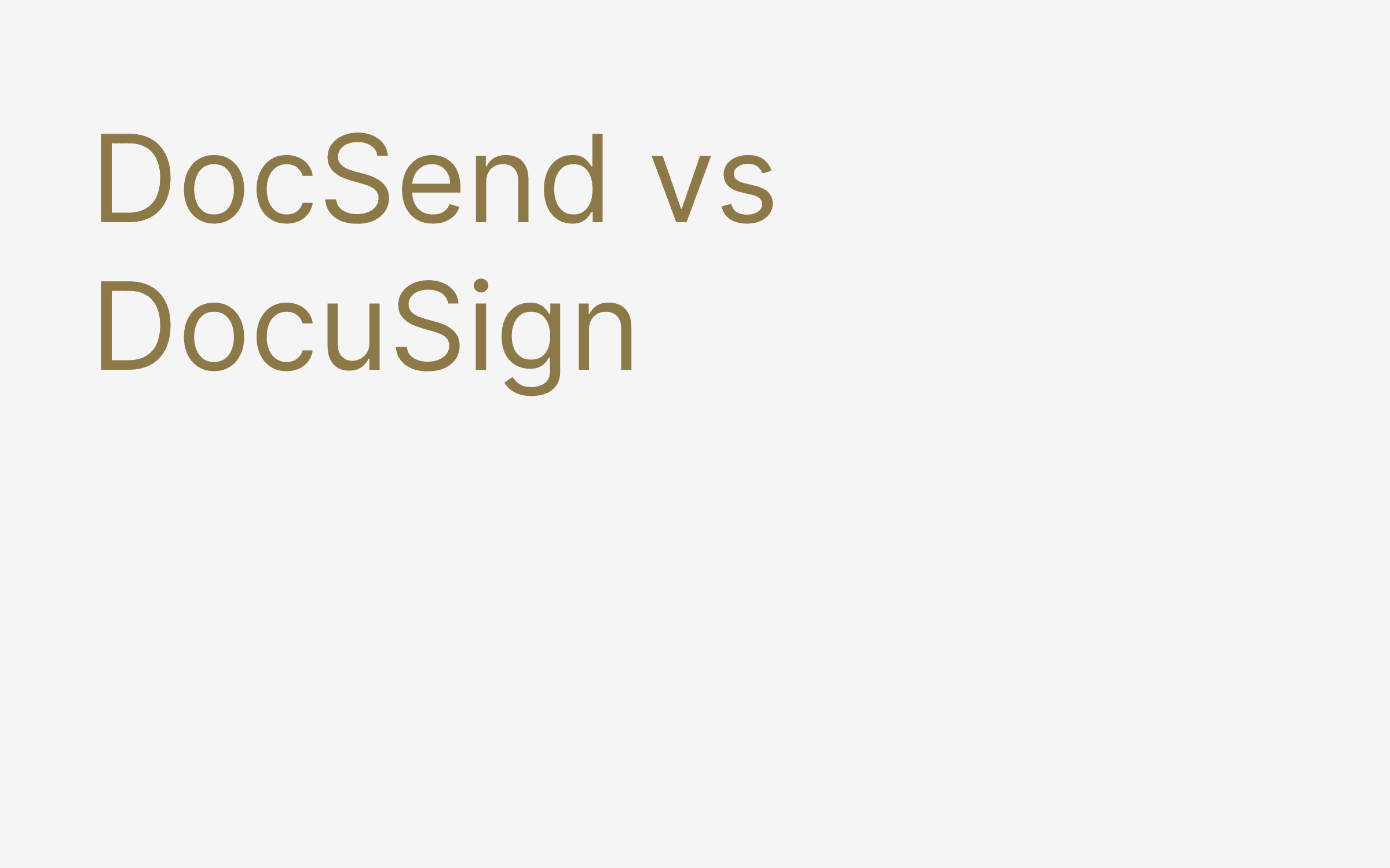 DocSend vs DocuSign hero