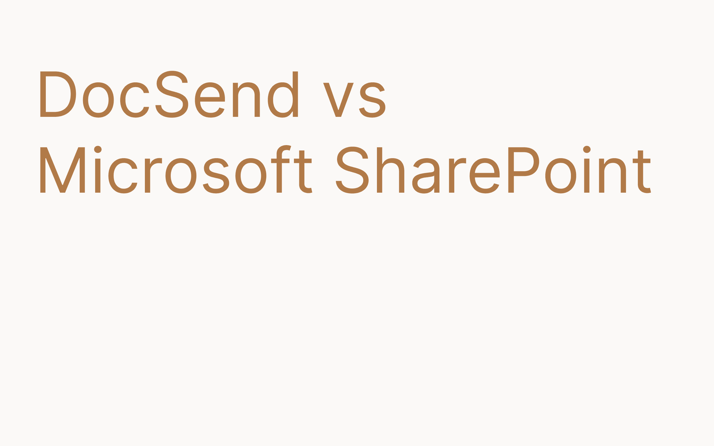 DocSend vs SharePoint hero