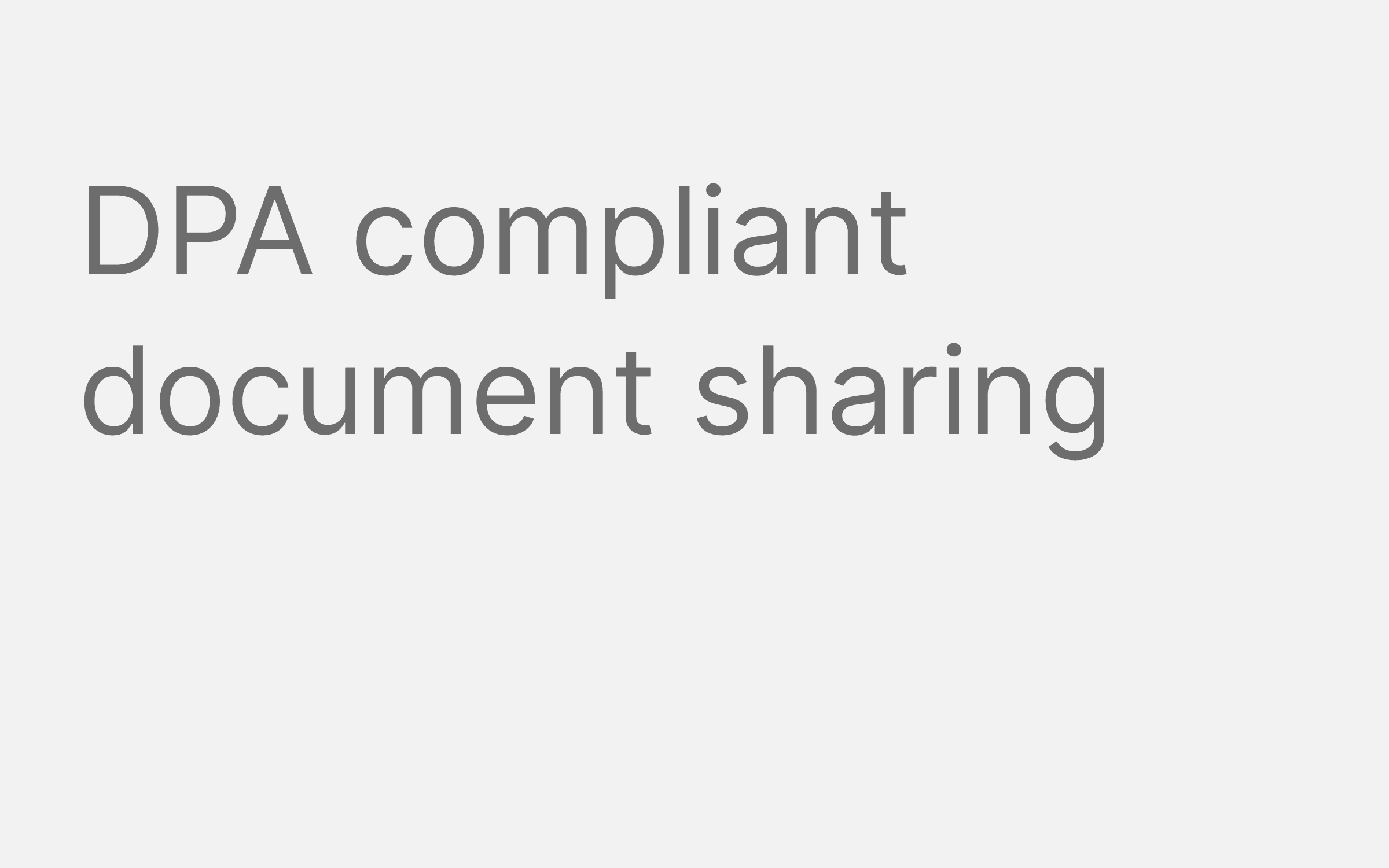 DPA requirements for document sharing hero