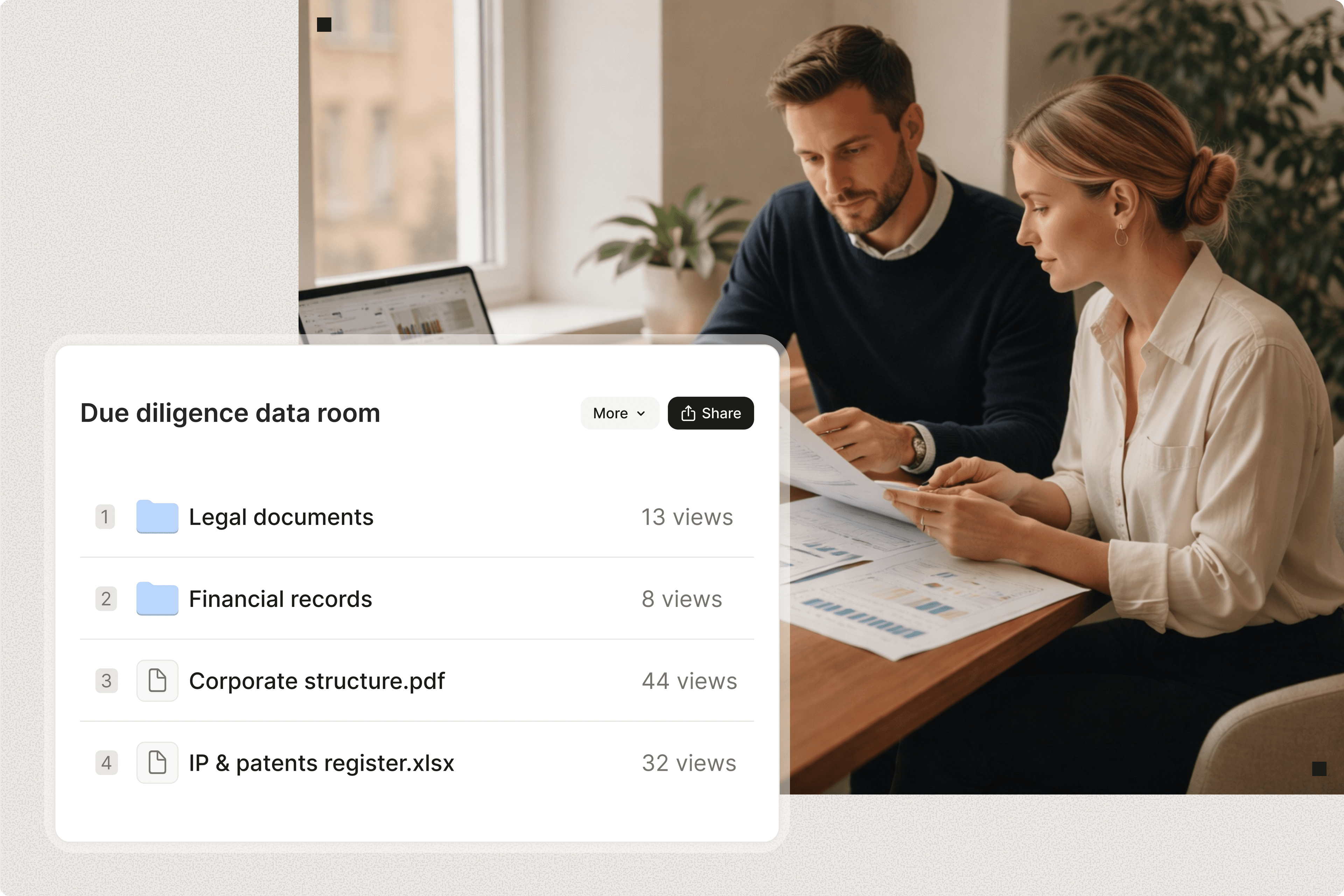 Due diligence use case