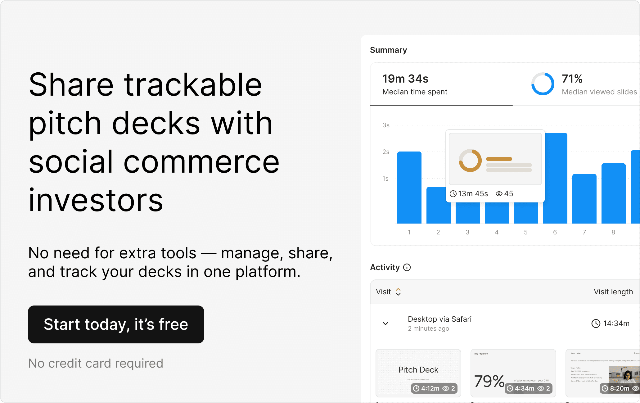 Social commerce investors CTA