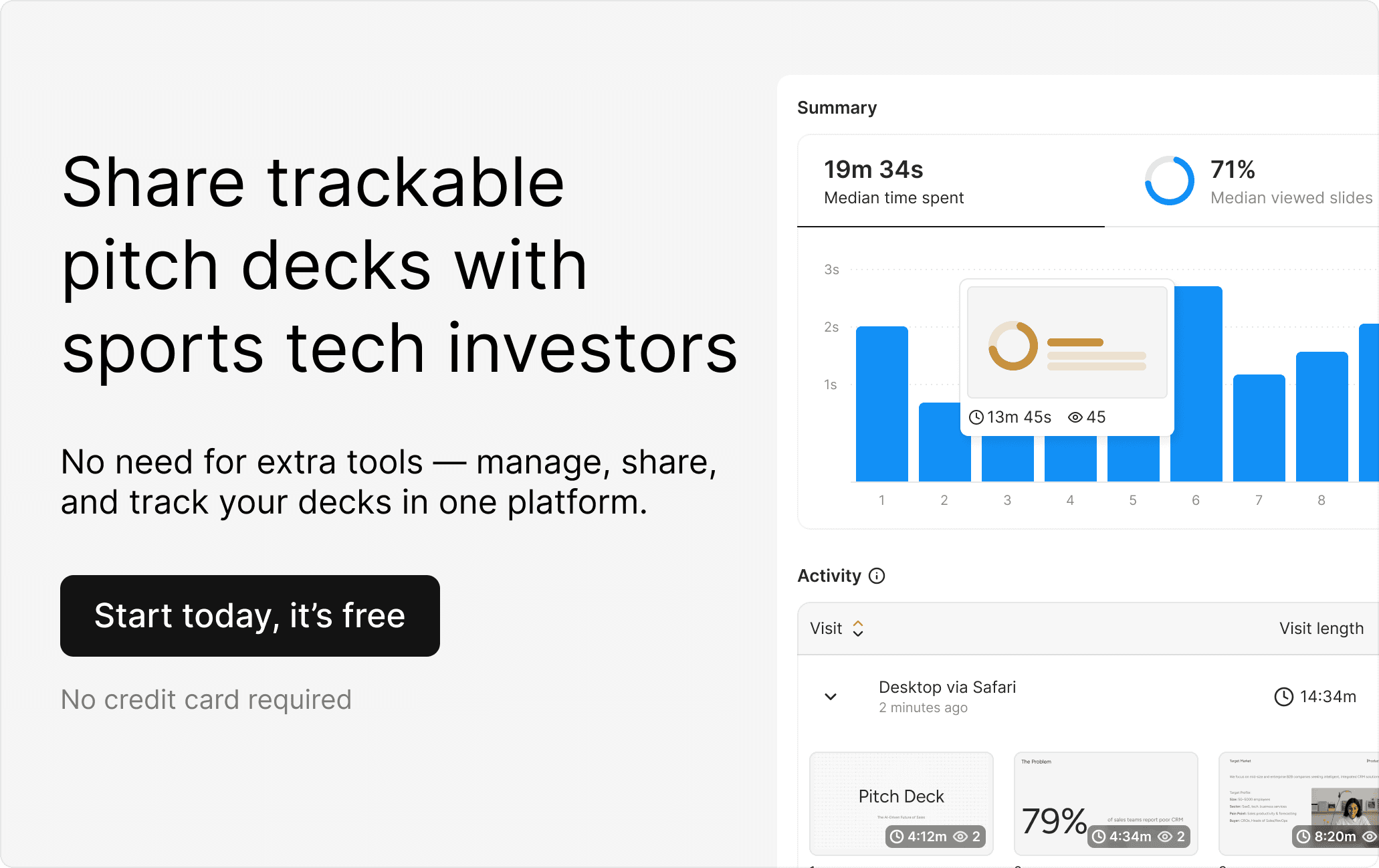 Sports tech investors CTA