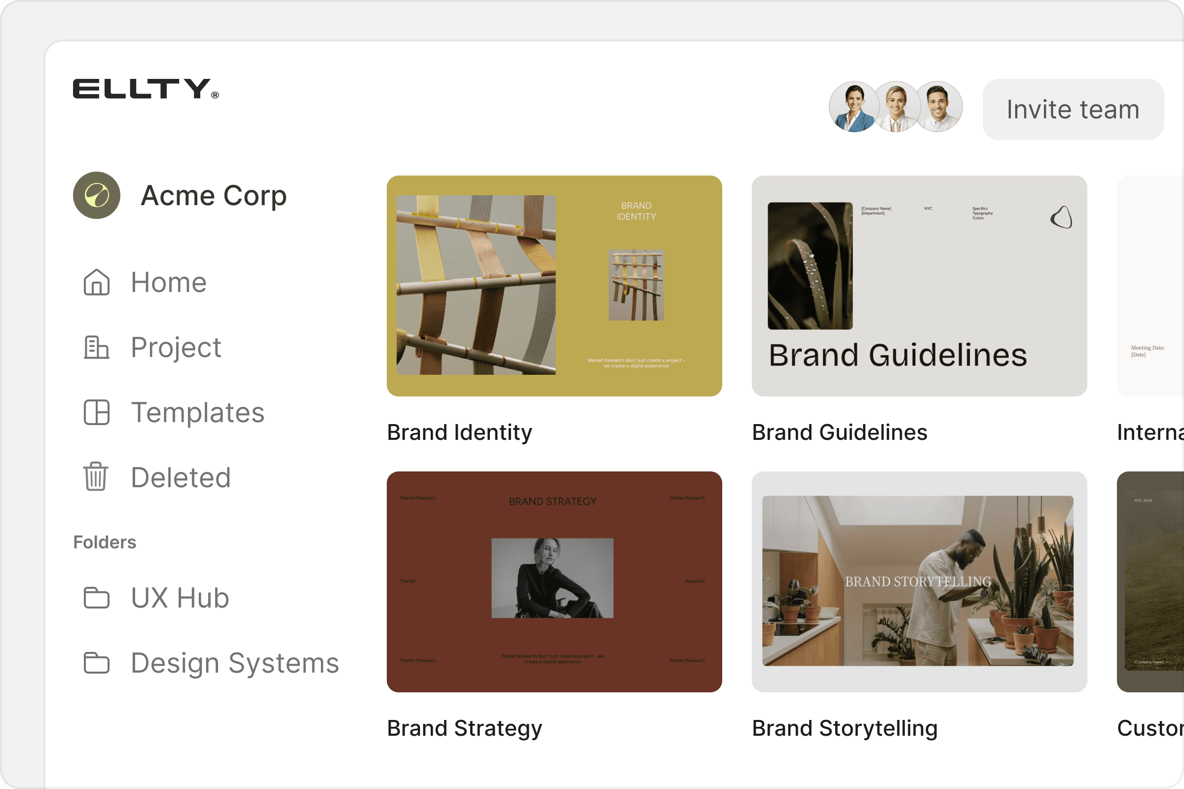 Ellty designers dashboard