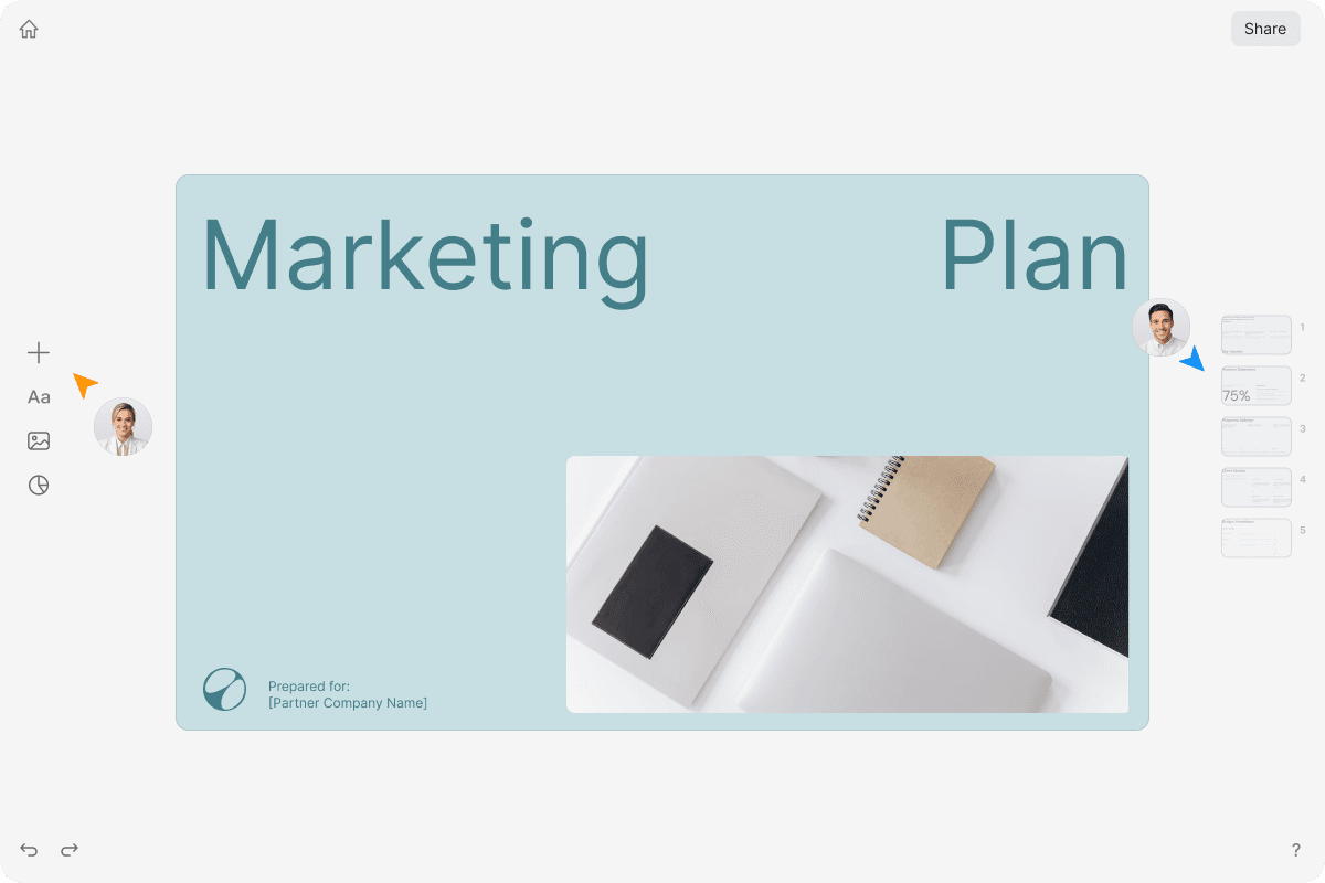 Marketing presentation template