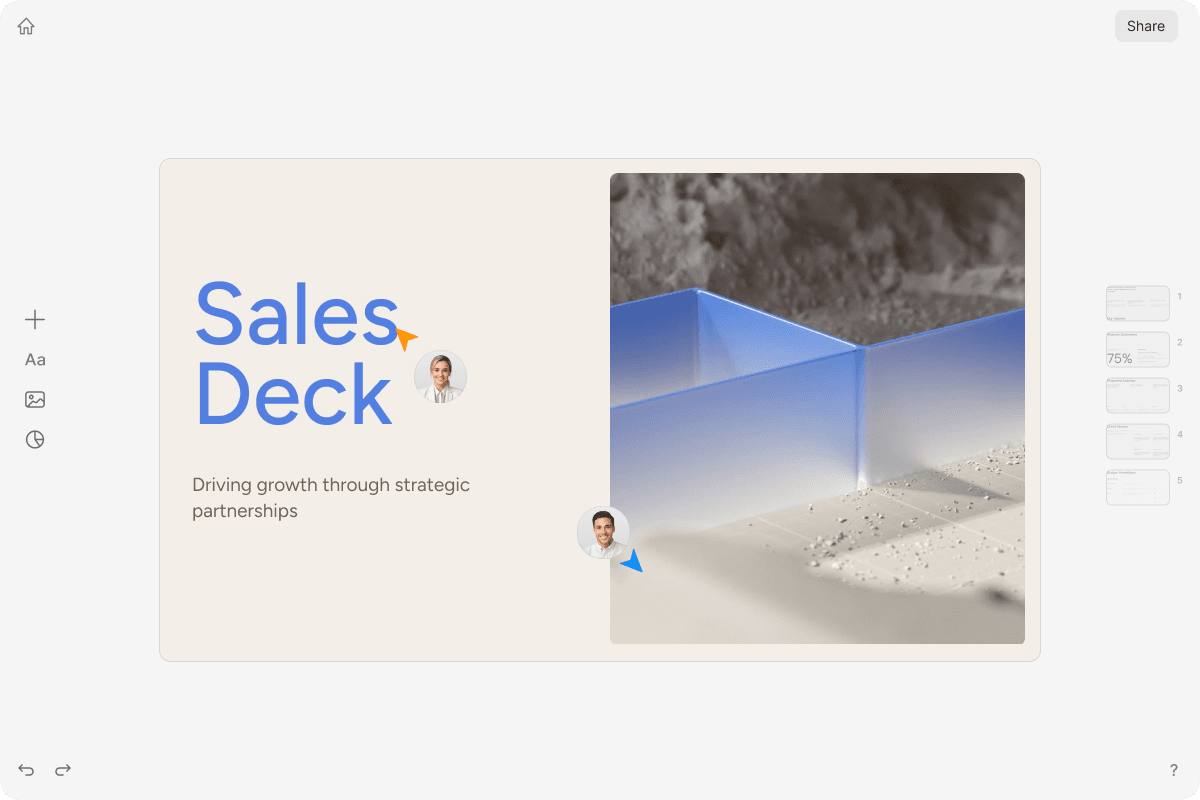 Ellty sales deck software