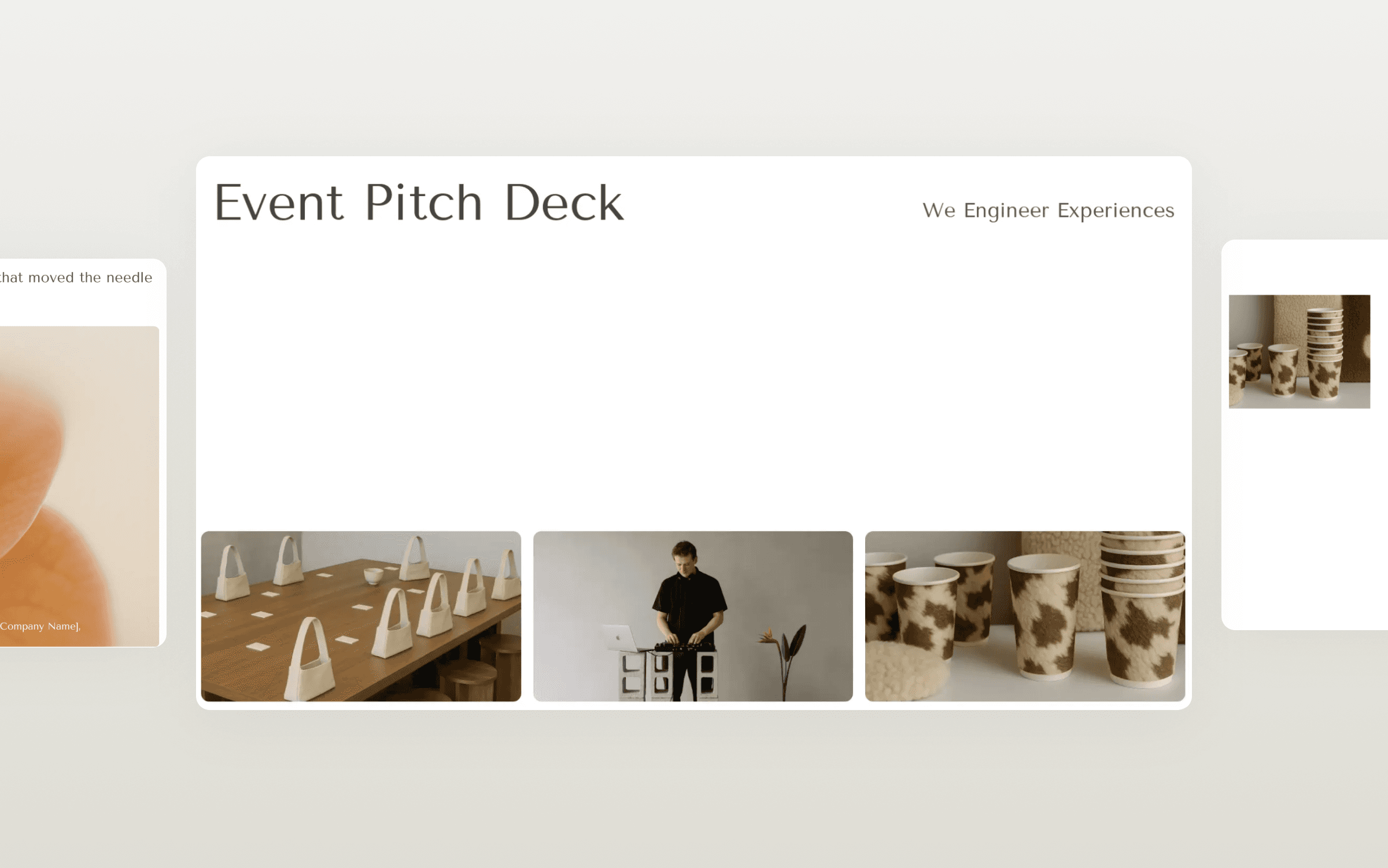 Event pitch deck hero image