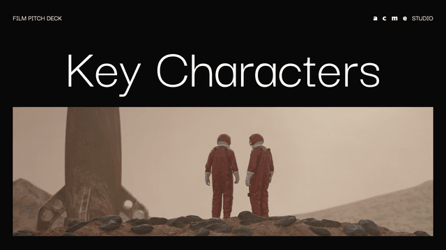 Film pitch deck template
