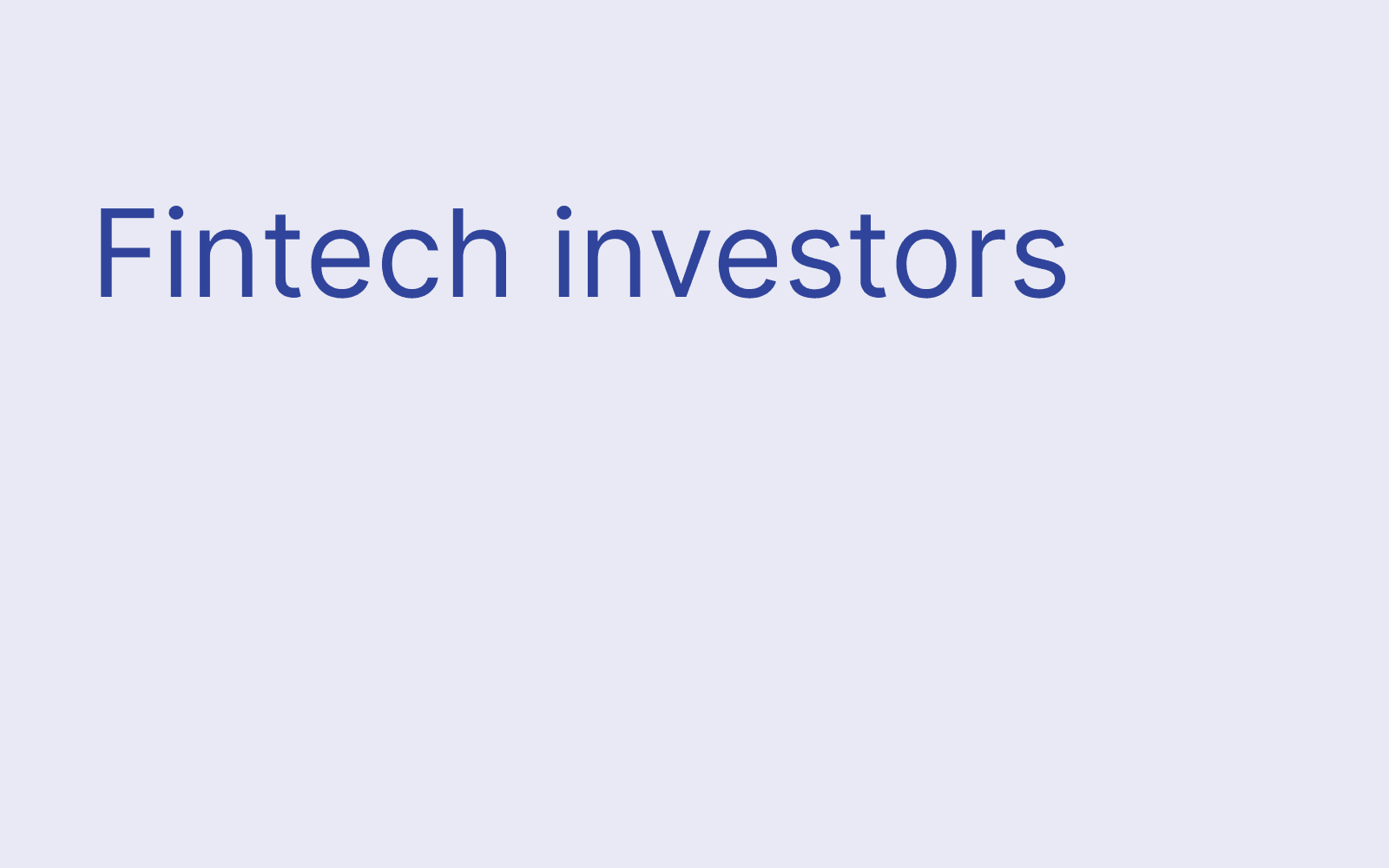 Fintech Investors hero