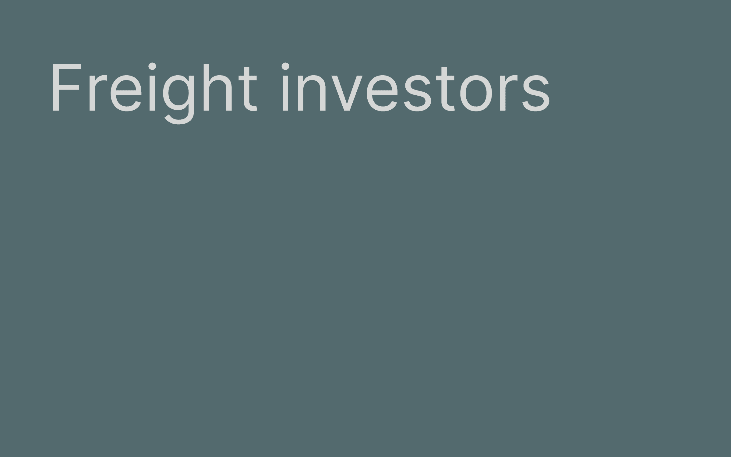 Freight investors hero