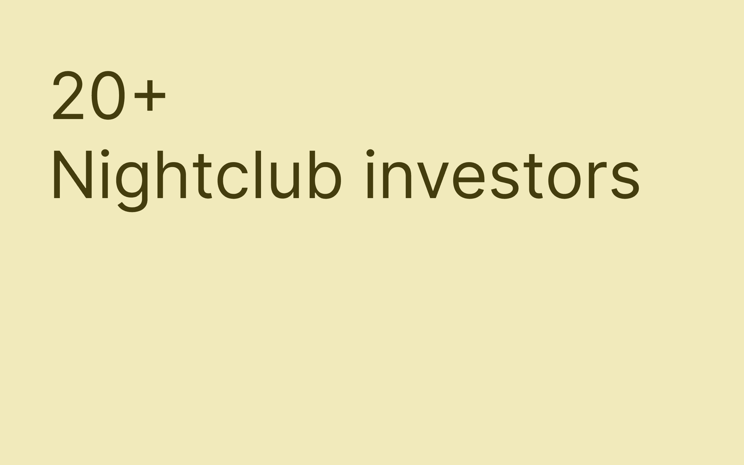 Hero image night club investors