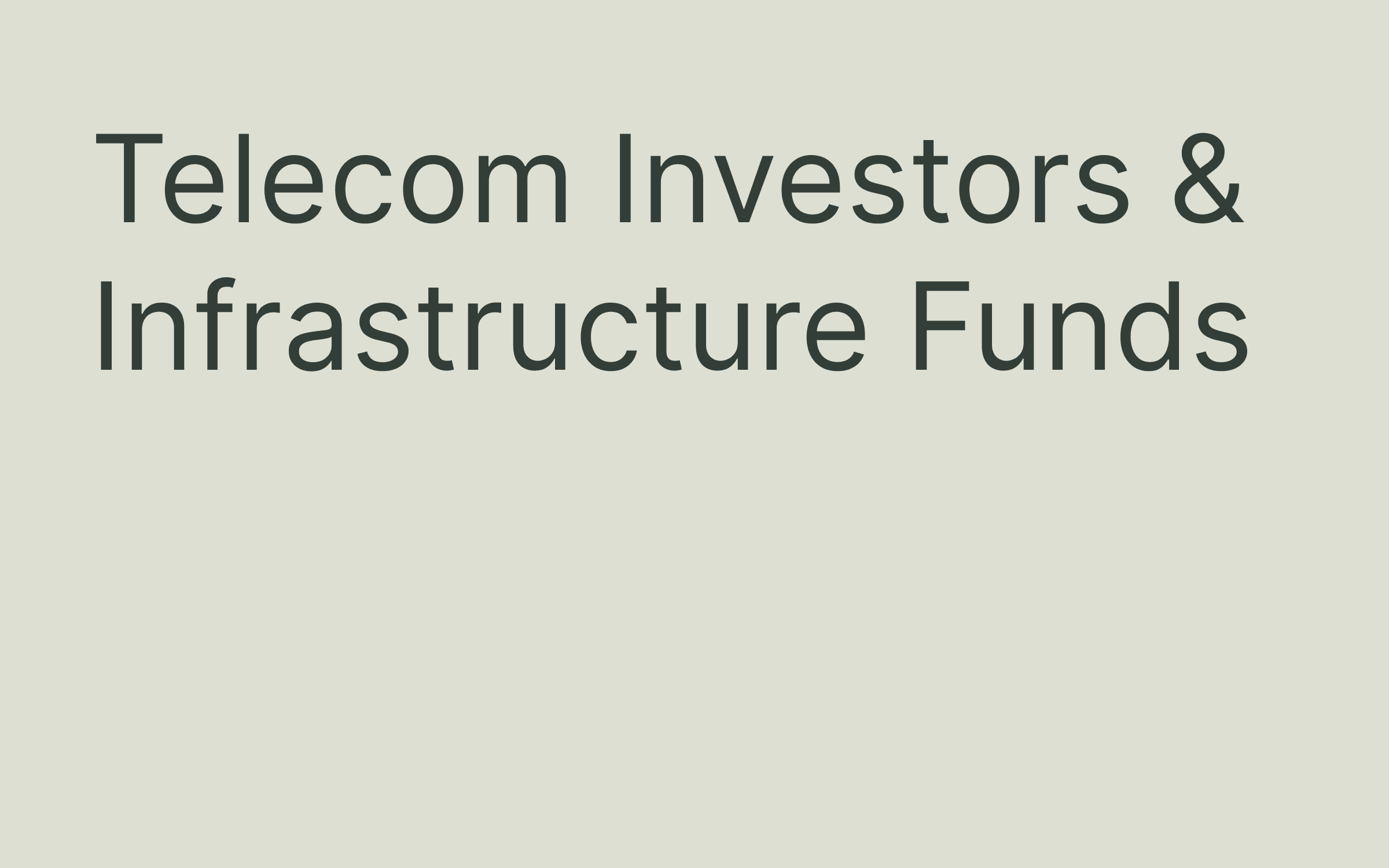 Telecom investors hero image