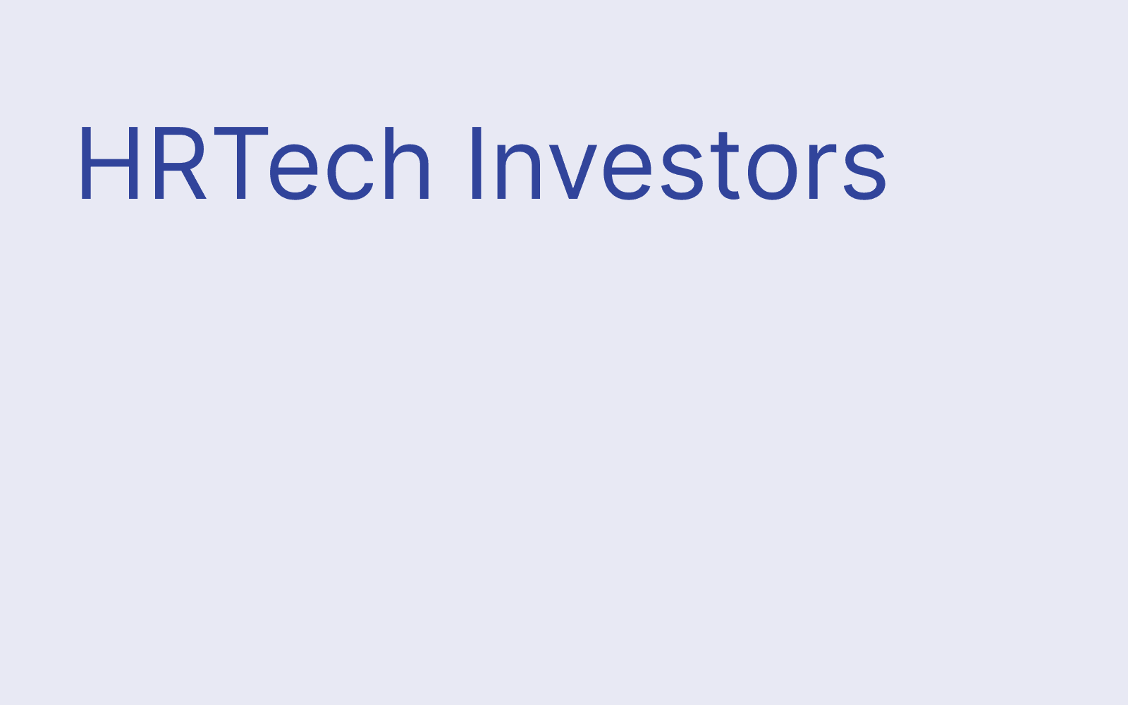 Hrtech investors hero