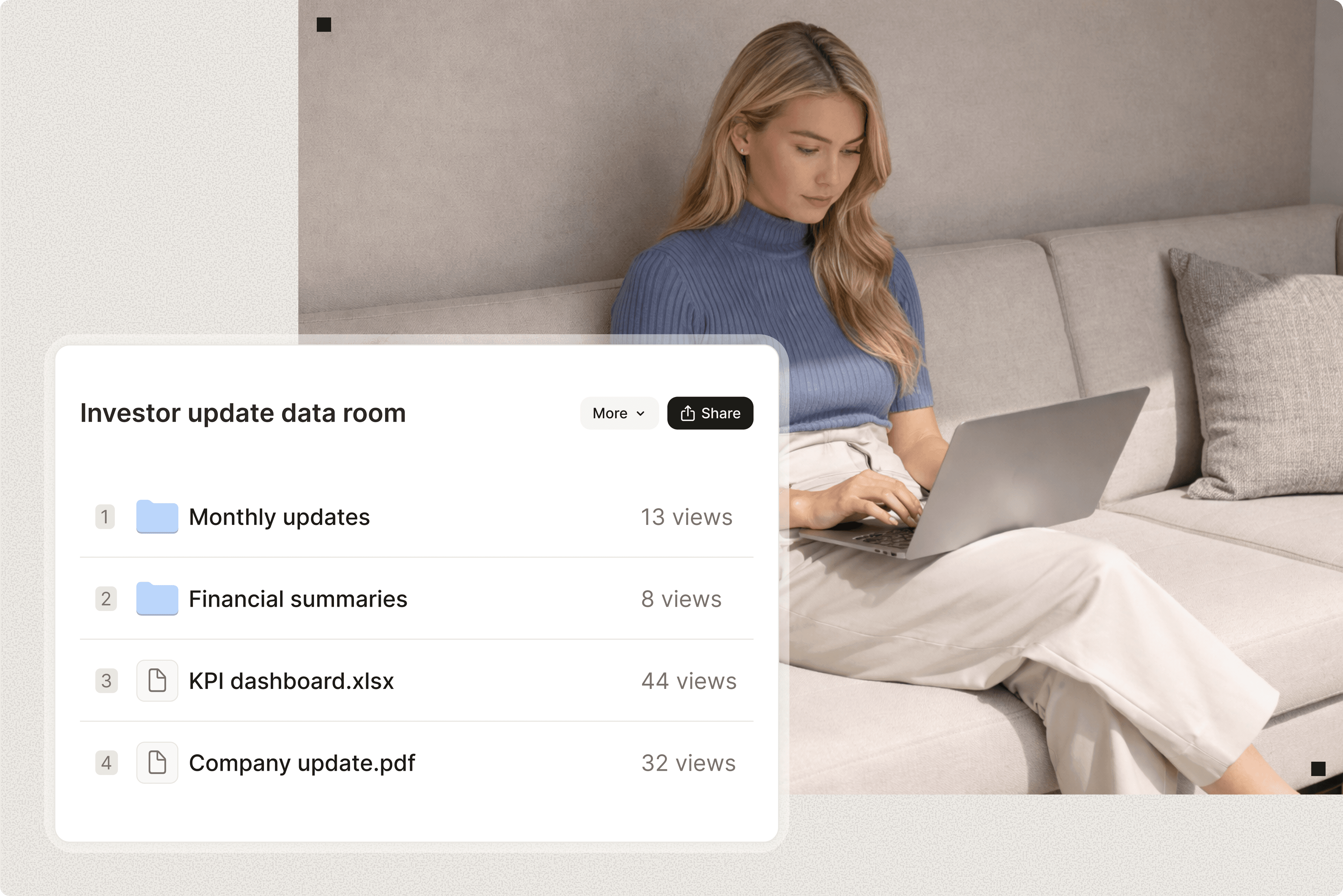 Investor update software