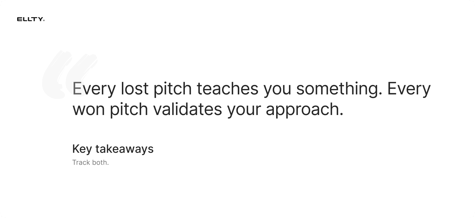 Key takeaways