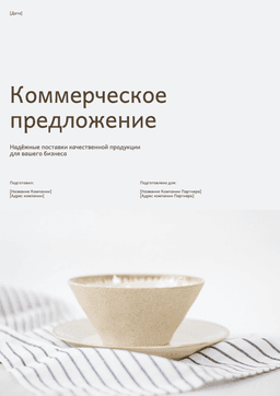 Шаблон коммерческого предложения на поставку товара