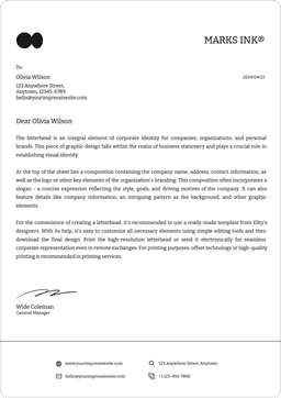 Letterhead template