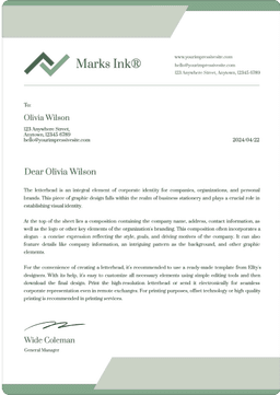 Letterhead template medicine